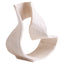 Hamilton Interiors Accessories Prato Small Cream Abstract Swirl Sculpture House of Isabella UK