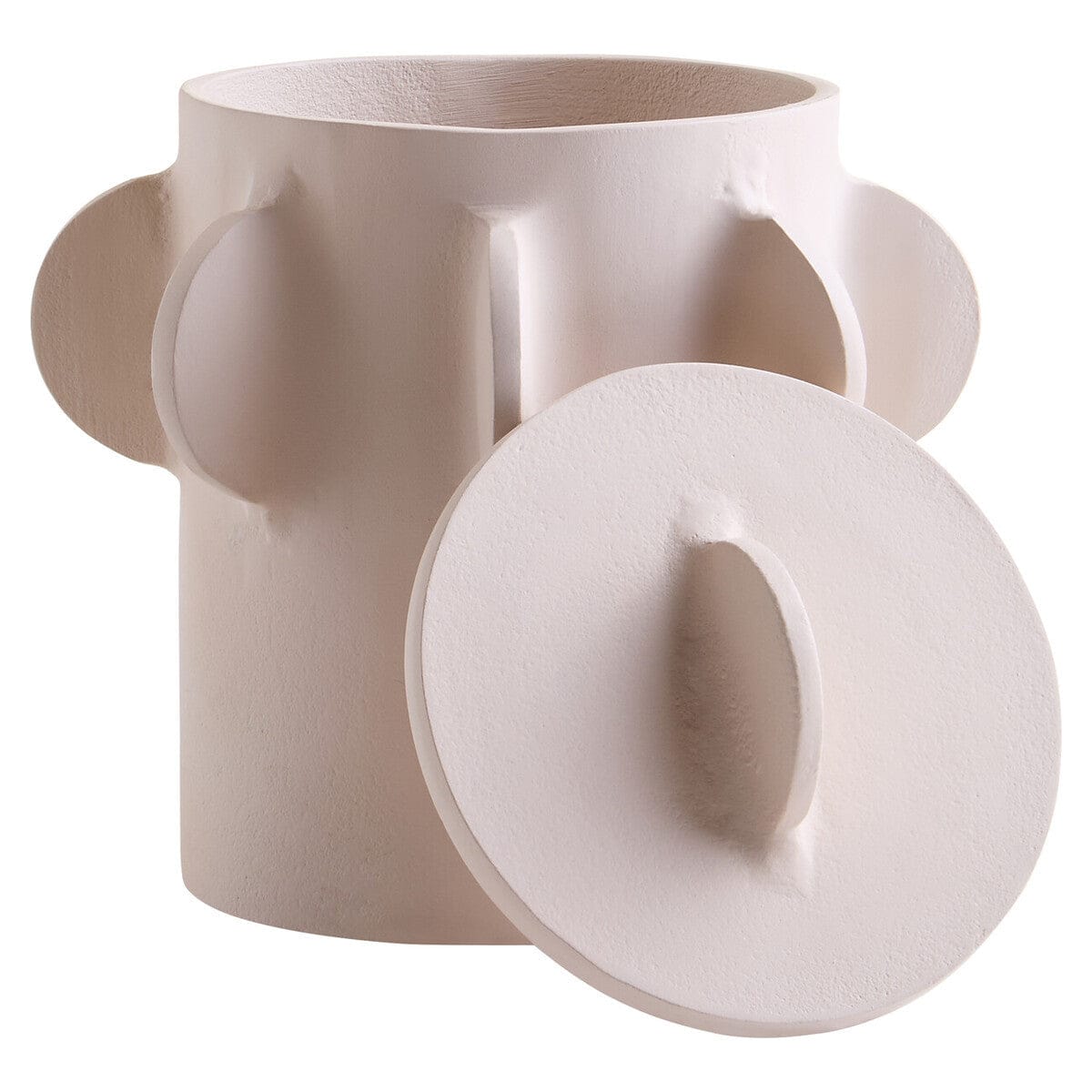 Hamilton Interiors Accessories Prato Small Round Textured Cream Box House of Isabella UK