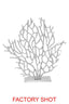 Hamilton Interiors Accessories Prato Small Silver Nickel Finish Coral Sculpture House of Isabella UK