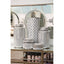 Hamilton Interiors Accessories Renne White and Silver Small Ceramic Box House of Isabella UK