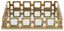 Hamilton Interiors Accessories Rhoda Square Gold Mirror Tray House of Isabella UK