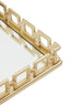 Hamilton Interiors Accessories Rhoda Square Gold Mirror Tray House of Isabella UK