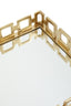 Hamilton Interiors Accessories Rhoda Square Gold Mirror Tray House of Isabella UK