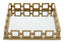 Hamilton Interiors Accessories Rhoda Square Gold Mirror Tray House of Isabella UK