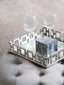 Hamilton Interiors Accessories Rhoda Square Nickel Finish Mirror Tray House of Isabella UK