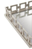 Hamilton Interiors Accessories Rhoda Square Nickel Finish Mirror Tray House of Isabella UK