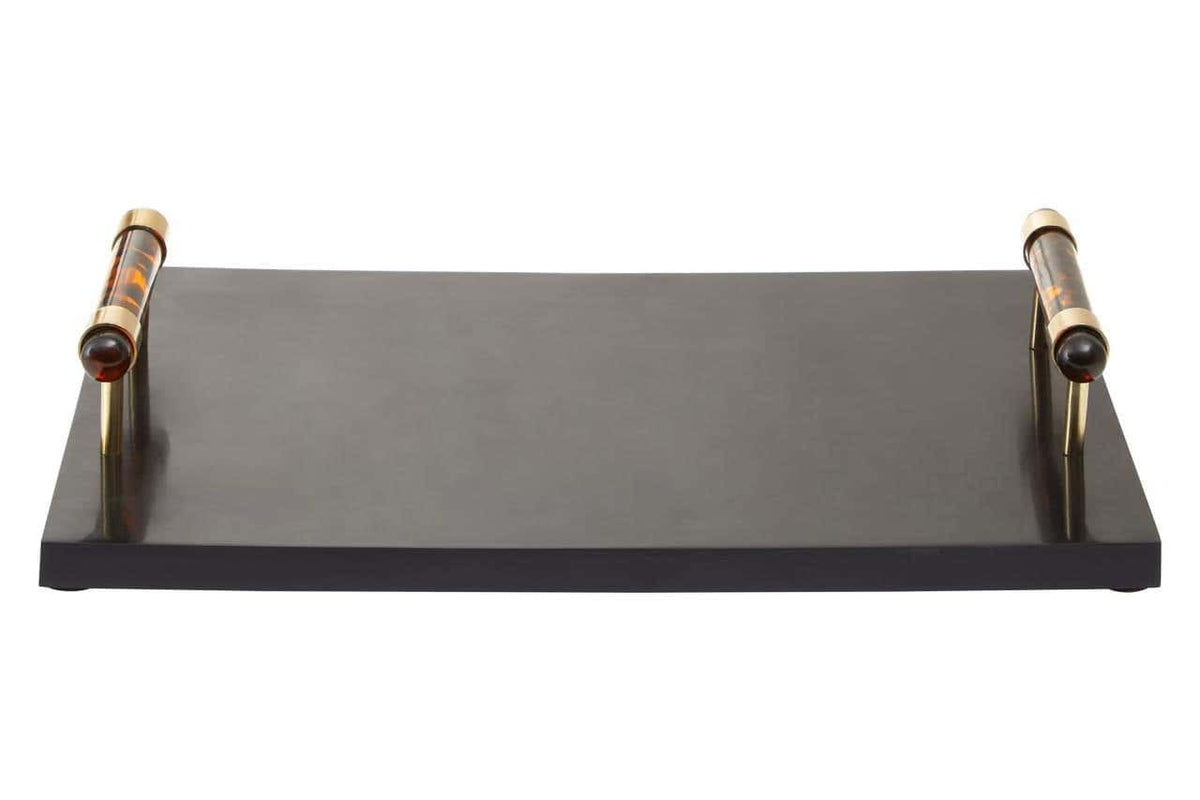 Hamilton Interiors Accessories Roma Rectangular Tortoise Shell Tray House of Isabella UK