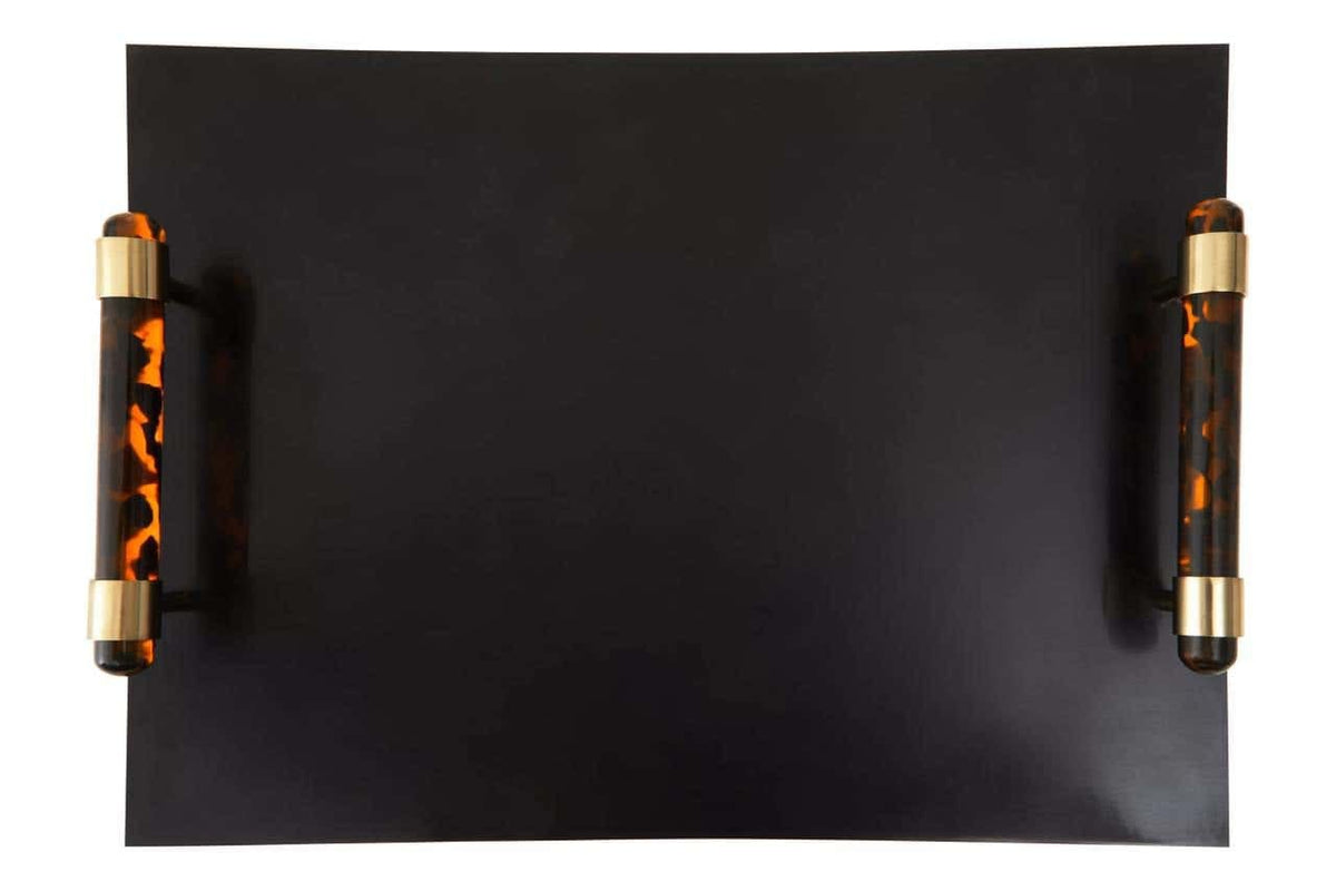 Hamilton Interiors Accessories Roma Rectangular Tortoise Shell Tray House of Isabella UK