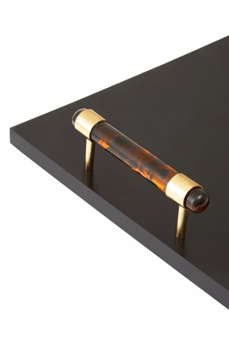 Hamilton Interiors Accessories Roma Rectangular Tortoise Shell Tray House of Isabella UK