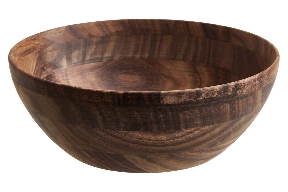 Hamilton Interiors Accessories Rosi Large Round Sheesham Wood Salad Bowl House of Isabella UK