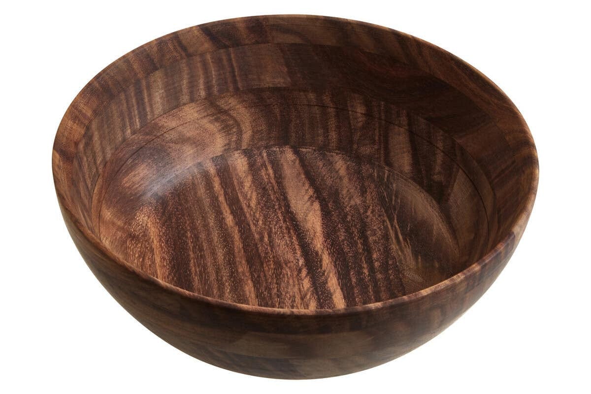Hamilton Interiors Accessories Rosi Large Round Sheesham Wood Salad Bowl House of Isabella UK