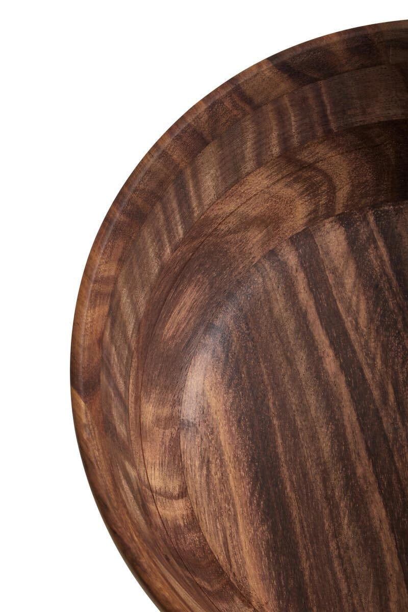 Hamilton Interiors Accessories Rosi Large Round Sheesham Wood Salad Bowl House of Isabella UK
