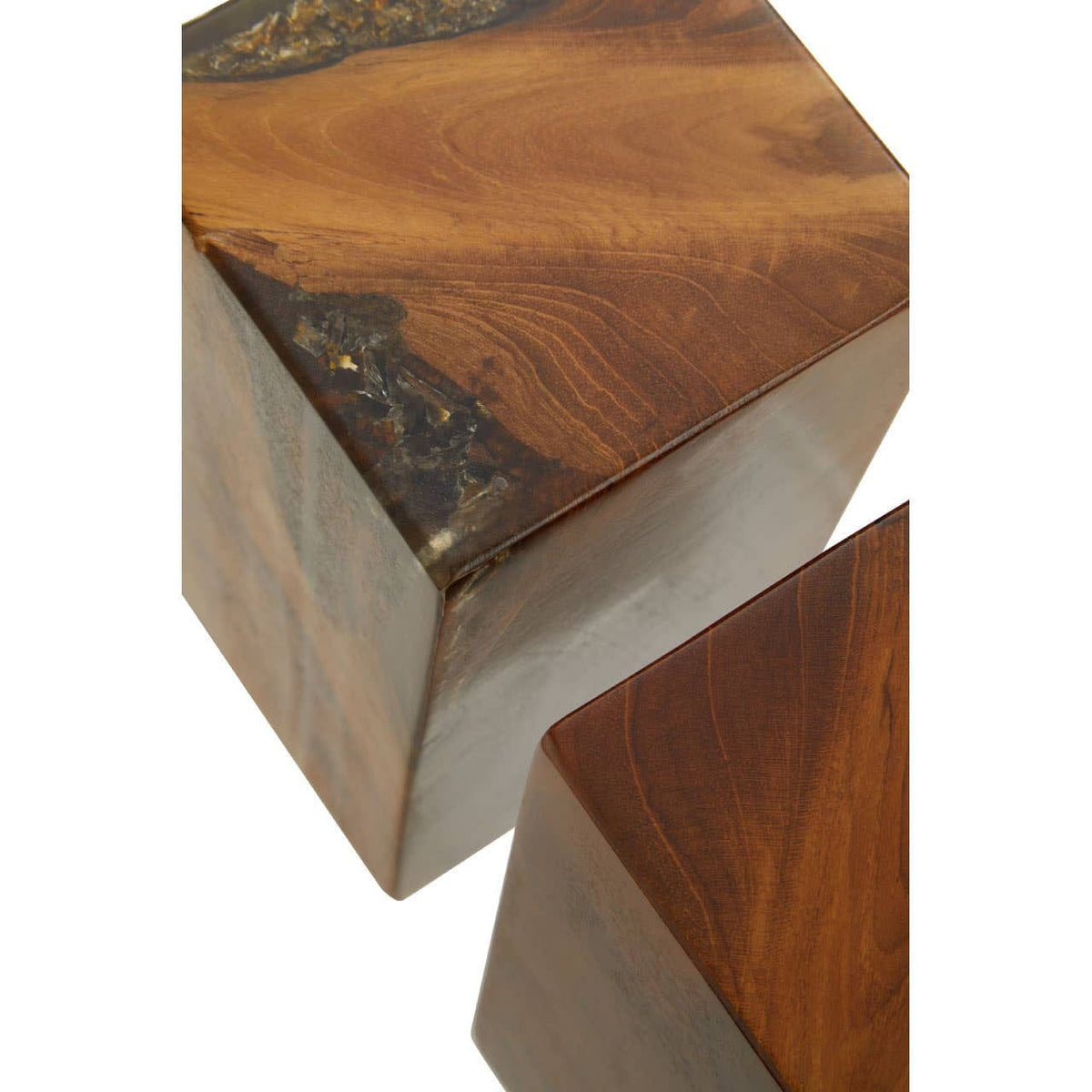 Hamilton Interiors Accessories Sakra Set Of 2 Teak Wood Bookends House of Isabella UK