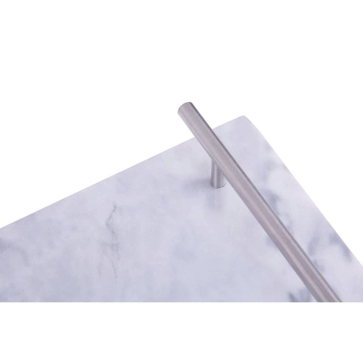 Hamilton Interiors Accessories Salerno Grey Marble Serving board with Silver Handles House of Isabella UK