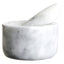 Hamilton Interiors Accessories Salerno Grey Marble Straight Mortar And Pestle House of Isabella UK