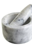 Hamilton Interiors Accessories Salerno Grey Marble Straight Mortar And Pestle House of Isabella UK