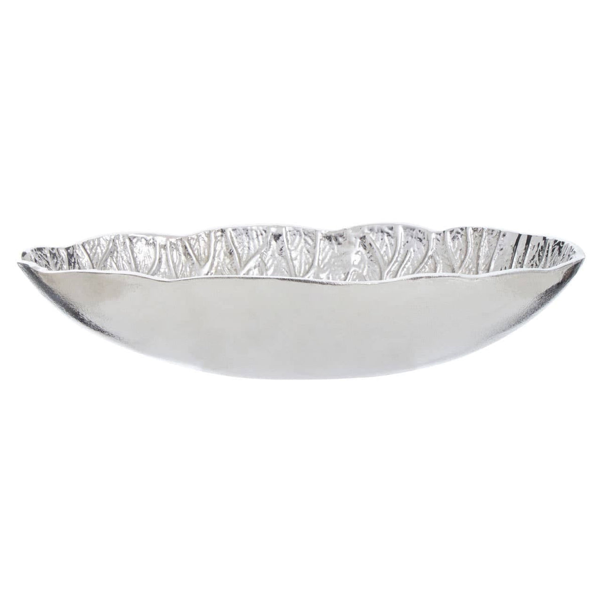 Hamilton Interiors Accessories Salma Silver Finish Lotus Leaf Bowl. House of Isabella UK