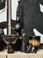Hamilton Interiors Accessories Salmo Large Black Marble Pedestal Bowl House of Isabella UK