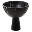 Hamilton Interiors Accessories Salmo Large Black Marble Pedestal Bowl House of Isabella UK