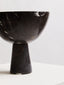 Hamilton Interiors Accessories Salmo Large Black Marble Pedestal Bowl House of Isabella UK