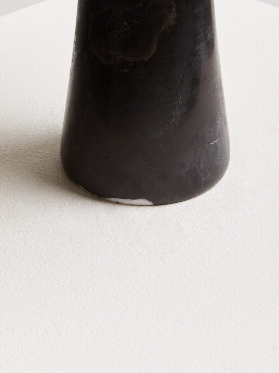 Hamilton Interiors Accessories Salmo Large Black Marble Pedestal Bowl House of Isabella UK