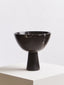 Hamilton Interiors Accessories Salmo Large Black Marble Pedestal Bowl House of Isabella UK