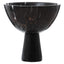 Hamilton Interiors Accessories Salmo Large Black Marble Pedestal Bowl House of Isabella UK