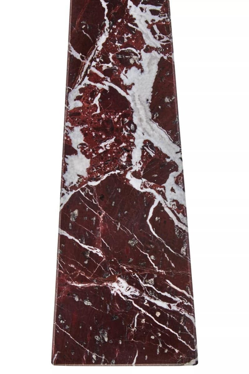Hamilton Interiors Accessories Salmo Large Red Marble Obelisk House of Isabella UK