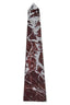 Hamilton Interiors Accessories Salmo Large Red Marble Obelisk House of Isabella UK