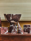 Hamilton Interiors Accessories Salmo Large Red Marble Pedestal Bowl House of Isabella UK