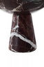 Hamilton Interiors Accessories Salmo Large Red Marble Pedestal Bowl House of Isabella UK