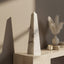 Hamilton Interiors Accessories Salmo Large White Marble Obelisk House of Isabella UK
