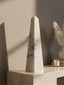 Hamilton Interiors Accessories Salmo Large White Marble Obelisk House of Isabella UK