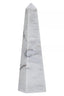 Hamilton Interiors Accessories Salmo Large White Marble Obelisk House of Isabella UK