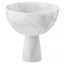 Hamilton Interiors Accessories Salmo Large White Marble Pedestal Bowl House of Isabella UK