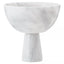 Hamilton Interiors Accessories Salmo Large White Marble Pedestal Bowl House of Isabella UK