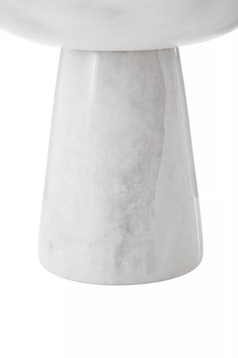 Hamilton Interiors Accessories Salmo Large White Marble Pedestal Bowl House of Isabella UK