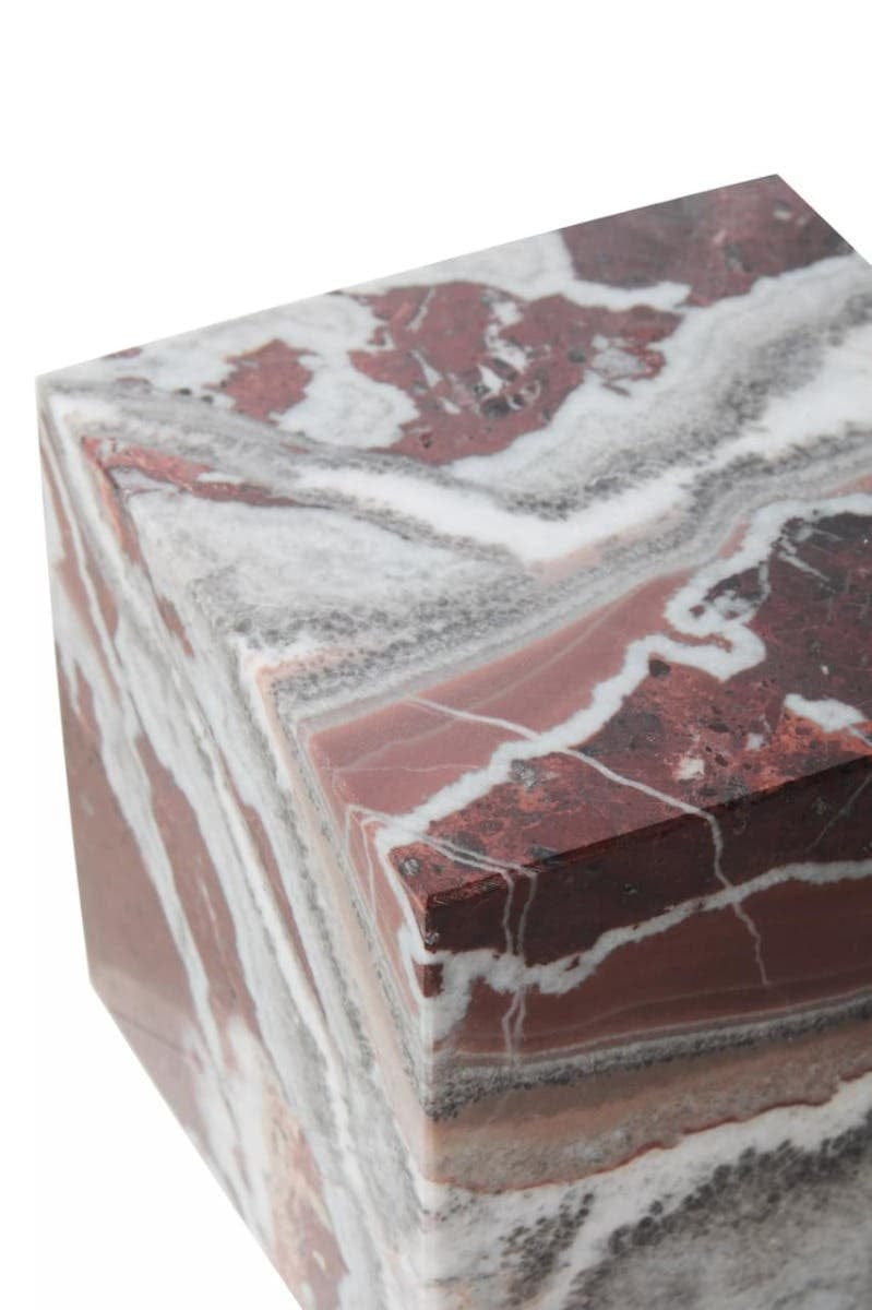 Hamilton Interiors Accessories Salmo Marble Cube Ornament House of Isabella UK