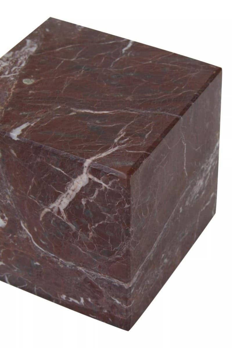 Hamilton Interiors Accessories Salmo Marble Cube Ornament House of Isabella UK