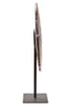 Hamilton Interiors Accessories Salmo Medium Red Marble Round Dia 25cm Disc Sculpture House of Isabella UK