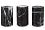Hamilton Interiors Accessories Salmo Set Of Three Black Marble Tealight Holders House of Isabella UK