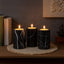 Hamilton Interiors Accessories Salmo Set Of Three Black Marble Tealight Holders House of Isabella UK