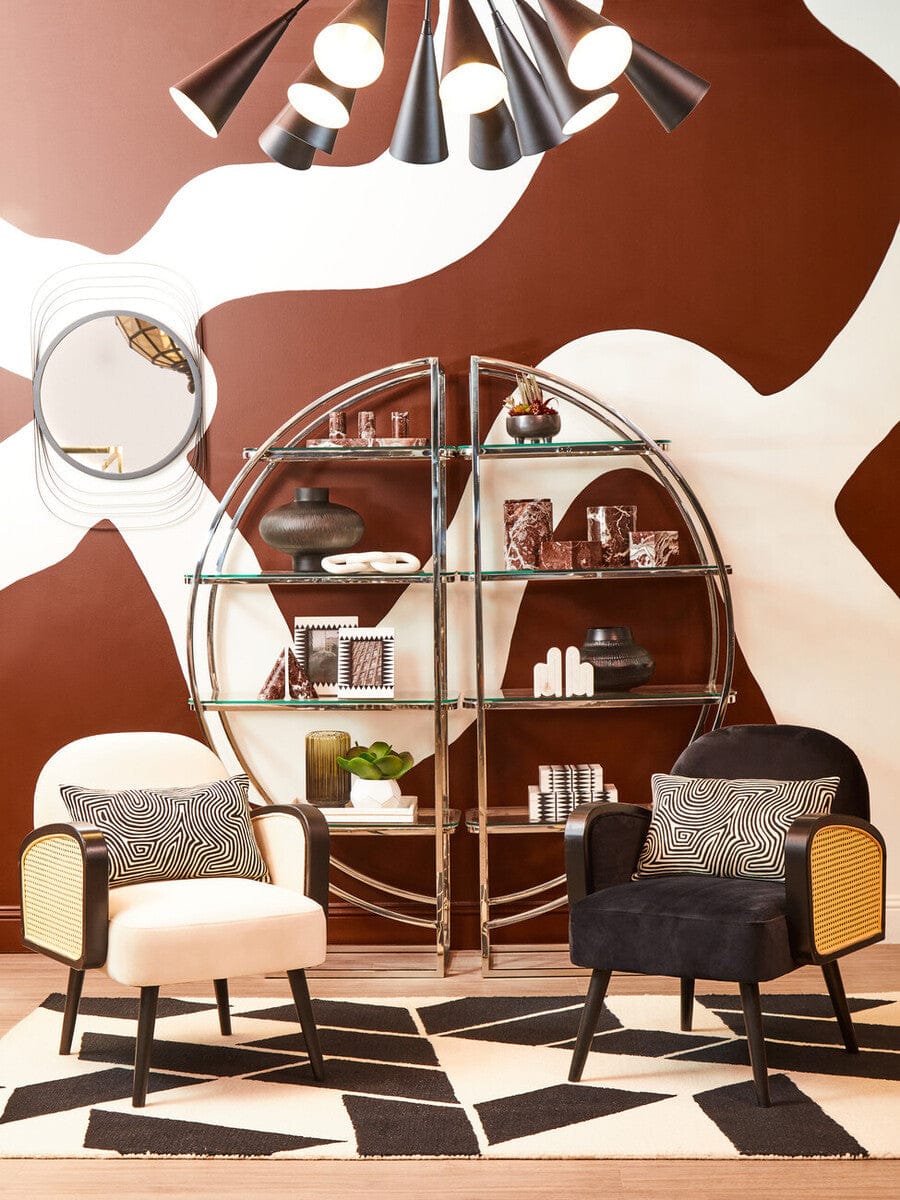 Hamilton Interiors Accessories Salmo Set Of Three Red Marble Tealight Holders House of Isabella UK