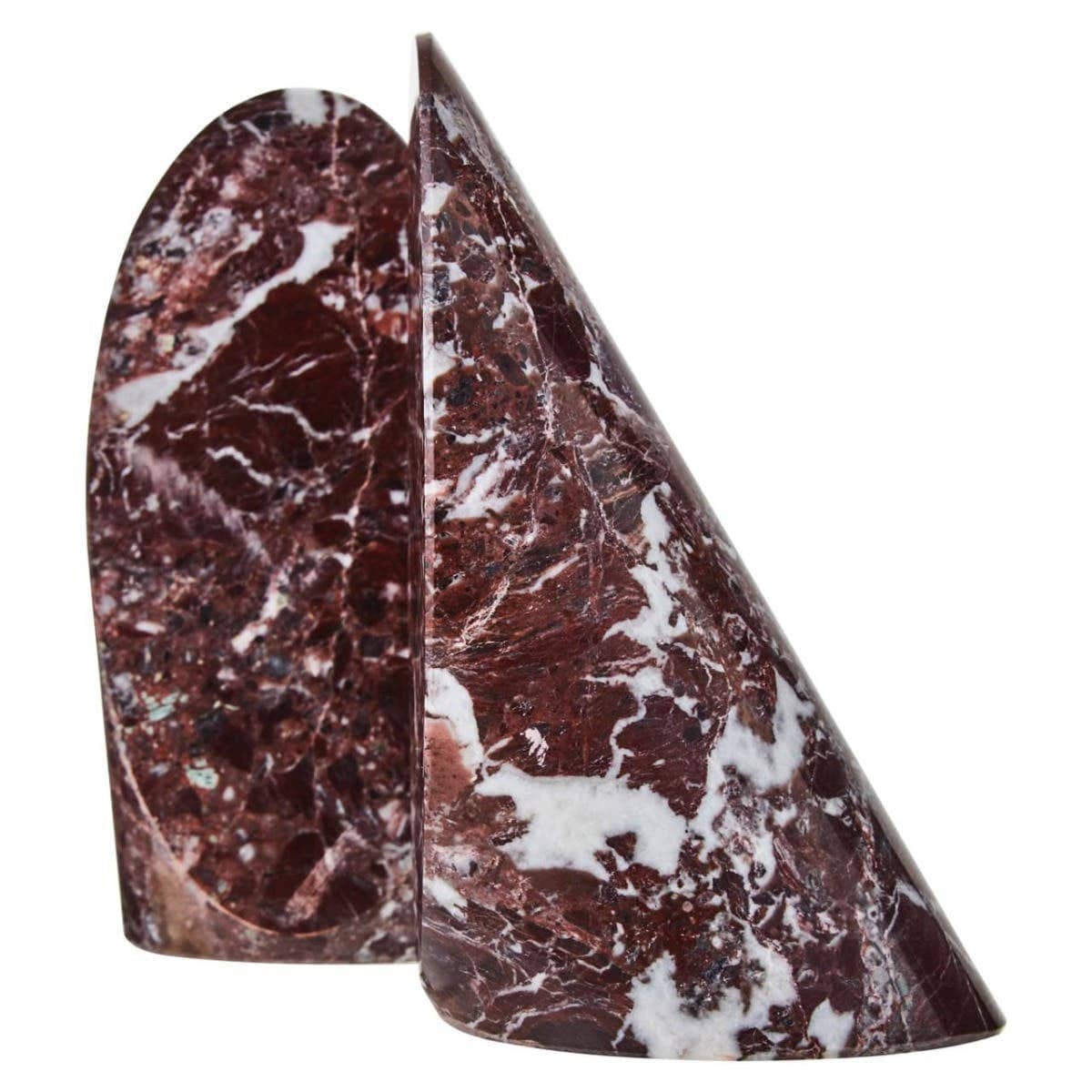 Hamilton Interiors Accessories Salmo Set Of Two Red Marble Bookends House of Isabella UK
