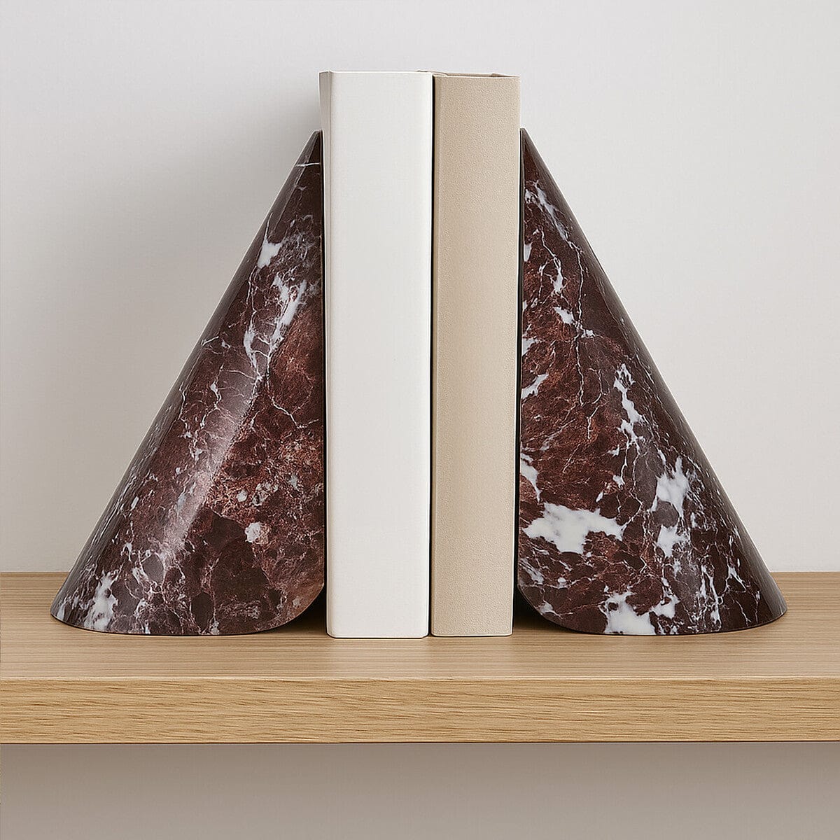 Hamilton Interiors Accessories Salmo Set Of Two Red Marble Bookends House of Isabella UK