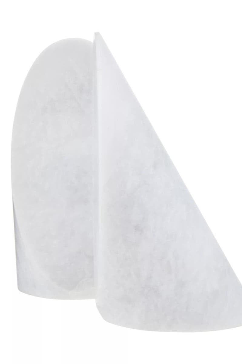 Hamilton Interiors Accessories Salmo Set Of Two White Marble Bookends House of Isabella UK