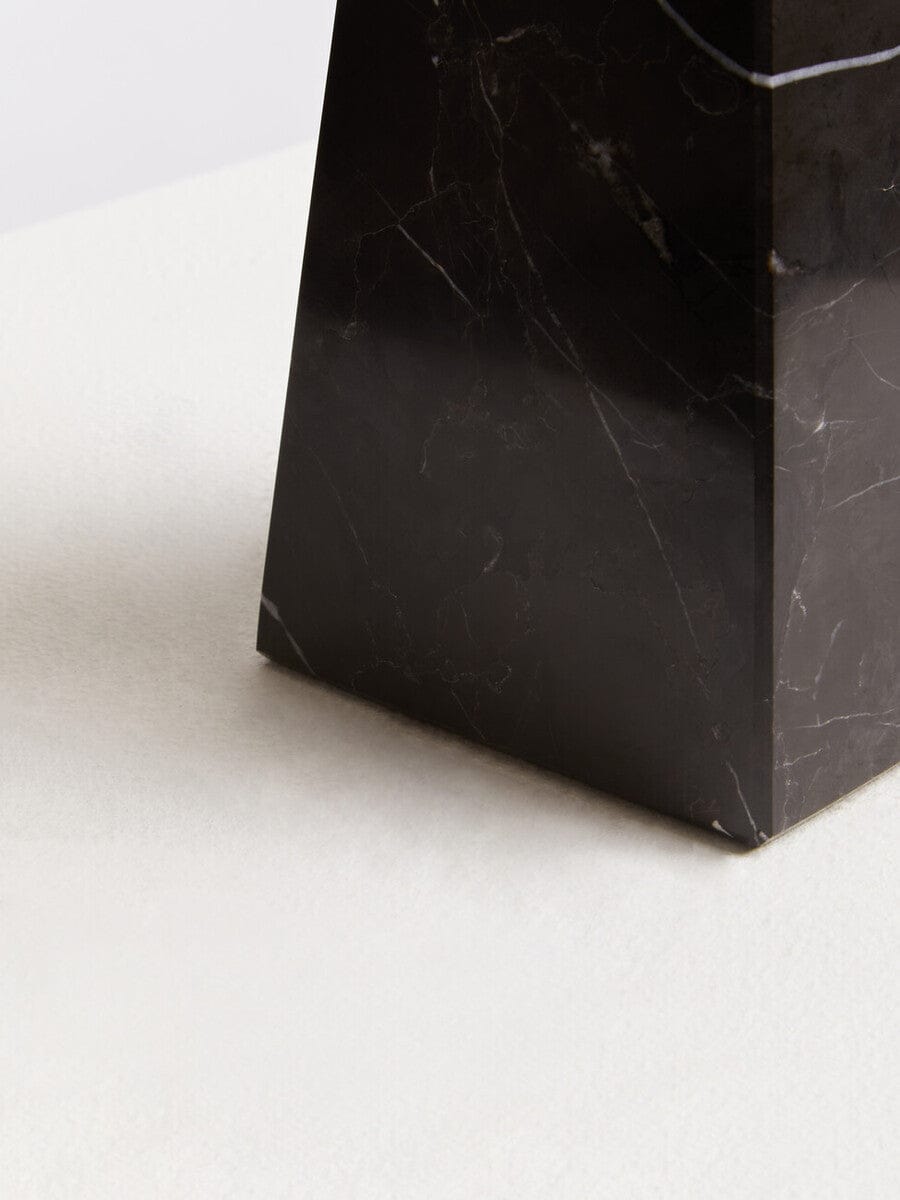 Hamilton Interiors Accessories Salmo Small Black Marble Obelisk House of Isabella UK