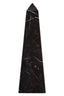 Hamilton Interiors Accessories Salmo Small Black Marble Obelisk House of Isabella UK