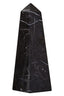 Hamilton Interiors Accessories Salmo Small Black Marble Obelisk House of Isabella UK