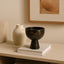Hamilton Interiors Accessories Salmo Small Black Marble Pedestal Bowl House of Isabella UK